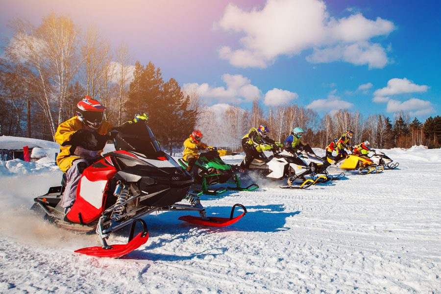 Snowmobile Insurance - Family Out to Explore the Snow